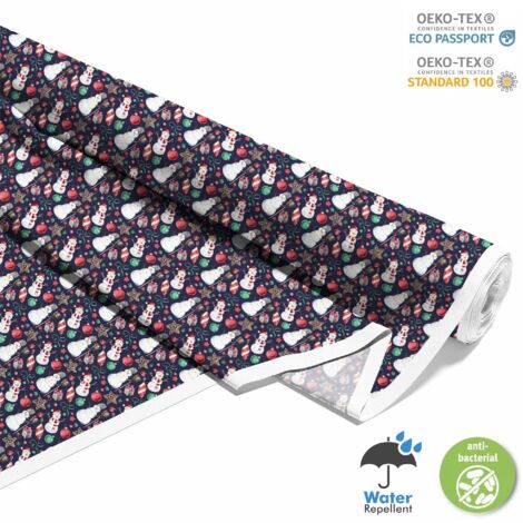 OUTDOOR DEKOSTOFFE OXFORD - Motiv Weihnachtsferien  DX1902