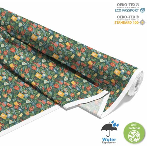 OUTDOOR DEKOSTOFFE OXFORD - Motiv Weihnachtsschmuck und Geschenke