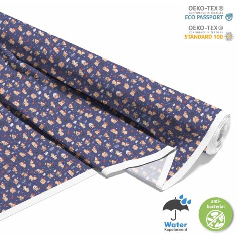 OUTDOOR DEKOSTOFFE OXFORD - Motiv Weihnachtsschweine I DX560