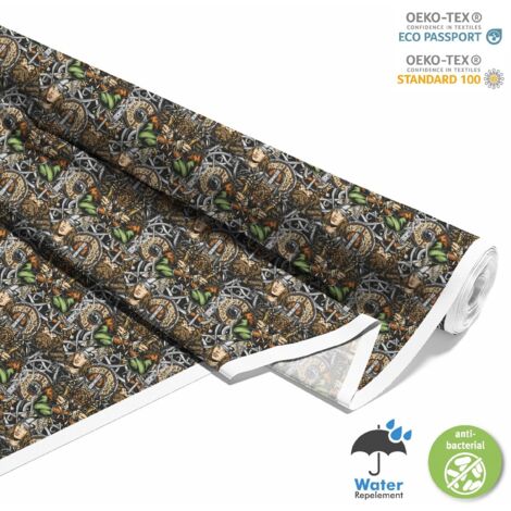 OUTDOOR DEKOSTOFFE OXFORD - Motiv Wikinger I DX651