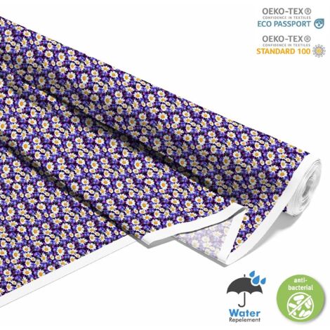 OUTDOOR DEKOSTOFFE OXFORD - Motiv wilde Blumen im Sommer I DX655