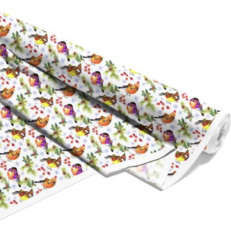 OUTDOOR DEKOSTOFFE OXFORD - Motiv Wintervögel I DX017