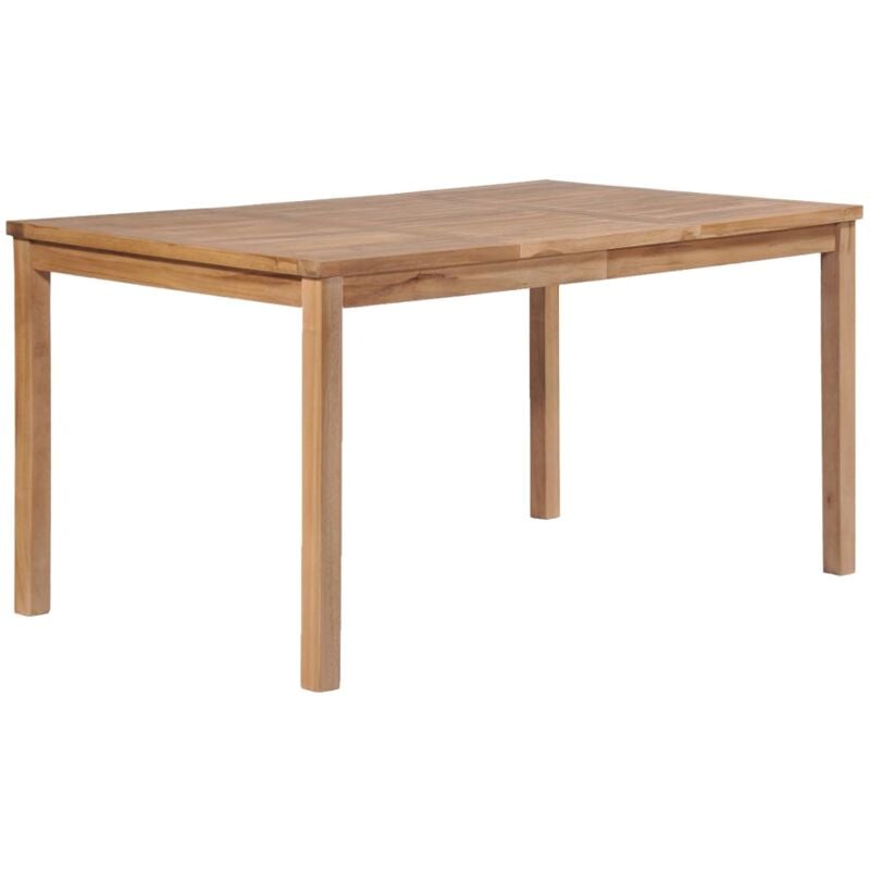 Garden Table 150x90x77 cm Solid Teak Wood Vidaxl