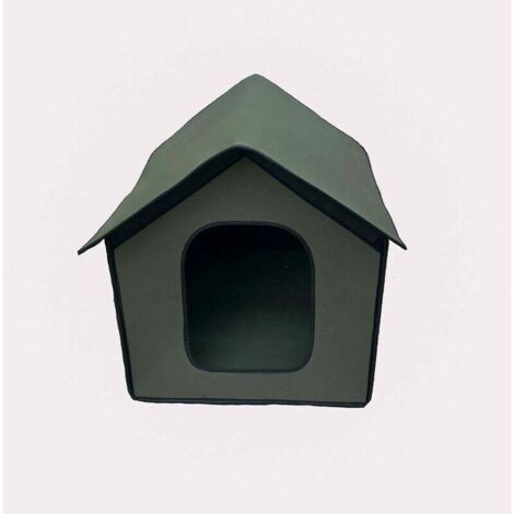Outdoor Dog Kennel, Waterproof Cat House, Winter Outdoor Cat Kennel for Pets, Eco-Friendly Foldable Shelter for Cats/Rabbits/Small Dogs (Green)