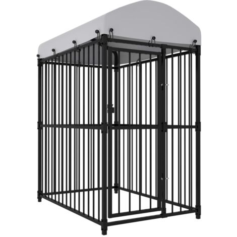 Outdoor Dog Kennel with Roof 150x100x175 cm vidaXL