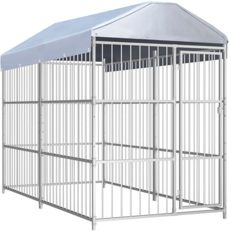 Outdoor Dog Kennel with Roof 300x150x200 cm