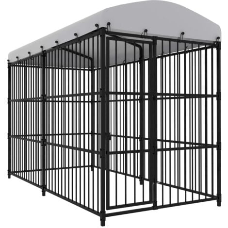 Outdoor Dog Kennel with Roof 300x150x210 cm