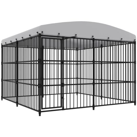 Outdoor Dog Kennel with Roof 300x300x210 cm