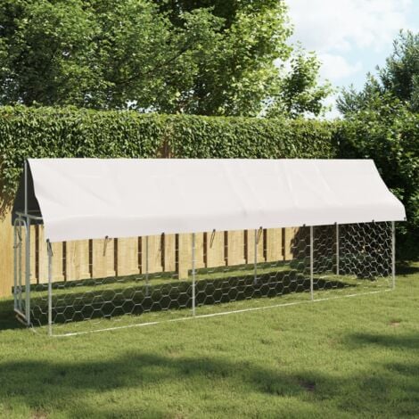 Outdoor Dog Kennel with Roof 400x100x150 cm VSVS456060