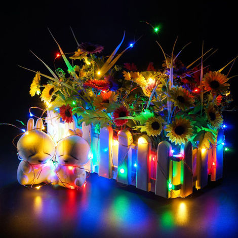 main image of "Outdoor Fairy String Light Multimodal Optional Night Lights Garden and Christmas Party Decoration Lighting, Multicolor, 200 LEDs"