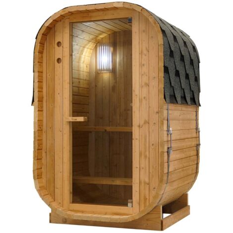Outdoor Fasssauna LINDHOLM für 1-2 Personen