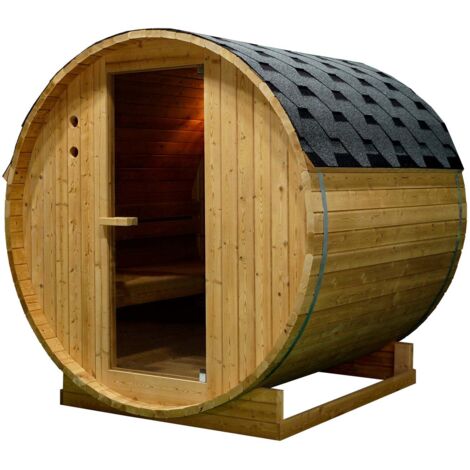 Outdoor Fasssauna TROMSÖ XL für 6 Personen