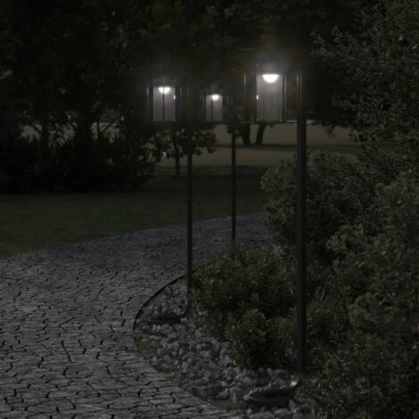 Outdoor Floor Lamp Black 100 cm Stainless Steel vidaXL