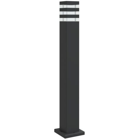 Outdoor Floor Lamp Black 80 cm Aluminium vidaXL