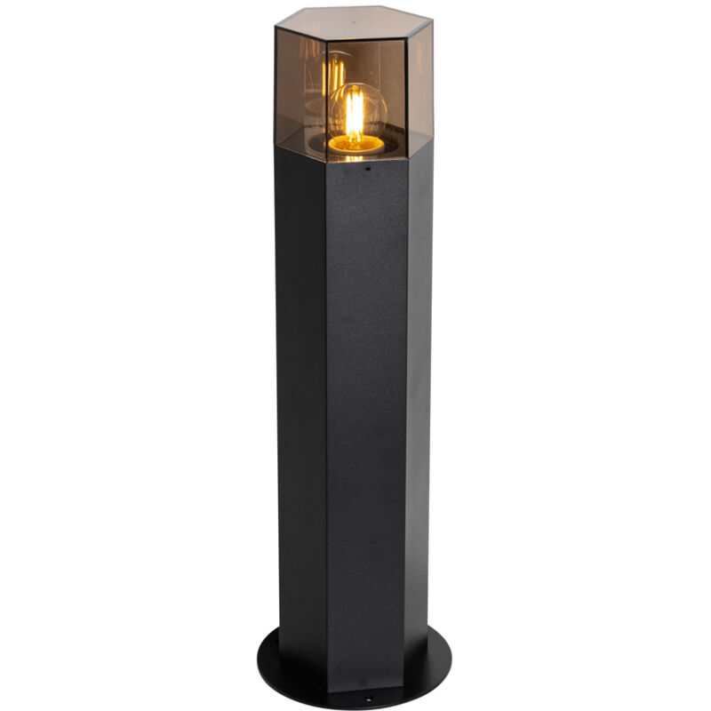 Image of Standing Outdoor Lamp Black with Smoke&hellip;