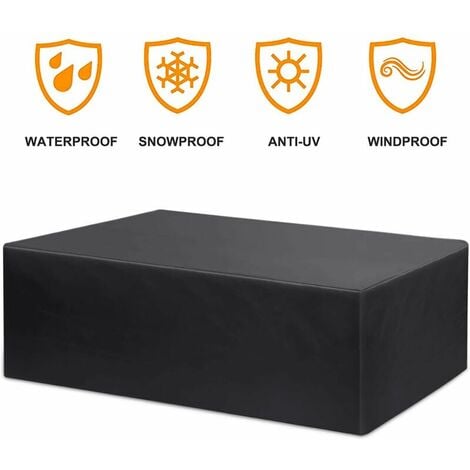 Outdoor Furniture Cover Waterproof Garden Table Outdoor Furniture Seating Area Protective Cover Breathable Hood Outdoor Seating Furniture Garden Tables and Furniture Sets - 80  66  100CM