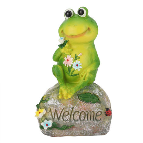 Outdoor Garden Pool Animal Frog Ornament Figurine Model Resin Yard Pond Lawn Statue