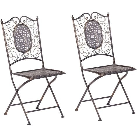 Best price Black metal garden chairs