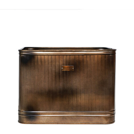 Outdoor Hampton Rectangular Planter - Metal - L49 x W84 x H49 cm - Copper