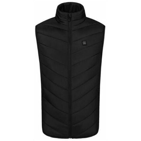 Outdoor Heating Vest for Male and Female Couples USB Heating Vest, Black XL - niorXL