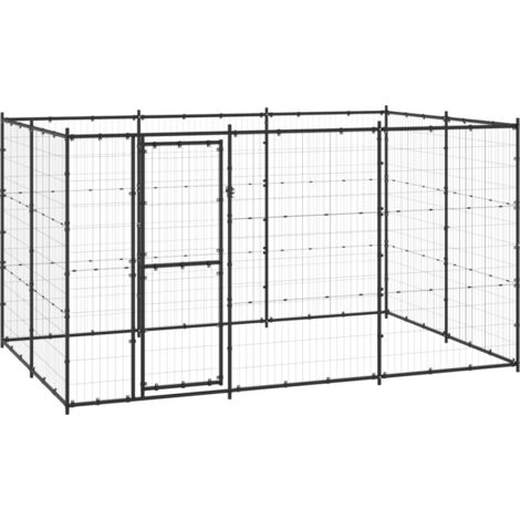 vidaXL Hundezwinger Verzinkter Stahl Hundekäfig Hundehaus mehrere Auswahl