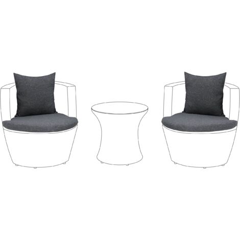 Outdoor Kissenbezug Set CAPRI Grau