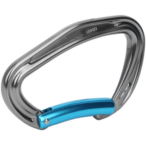 Outdoor-Kletterkarabiner, Expressschlinge, Sicherheitsausrüstung, grau/blau