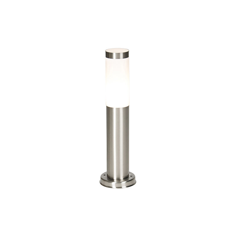 Qazqa Modern Outdoor Post Lamp Steel 45 Cm Ip44 - Rox