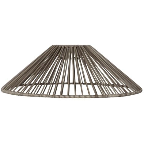 Outdoor Lampenschirm ,Vide' in Rattan-Optik, natur