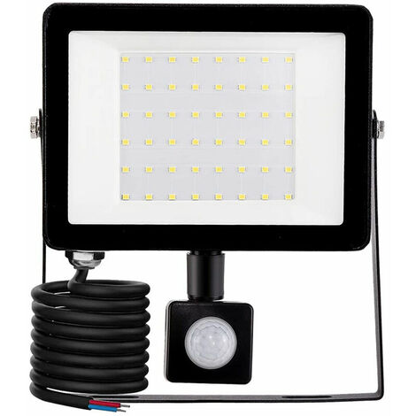 Outdoor LED Floodlight, 50W Motion Sensor Outdoor Light 6500K Outdoor LED Spotlight, IP66 Security Lamp, for Garden Construction Site Patio Garage Lawn Party Outdoor LED Lighting