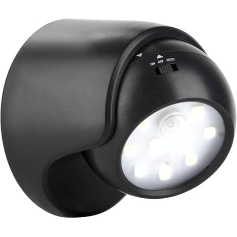 TINOR Outdoor LED Spotlight, Outdoor Spotlight with Motion Detector, Wireless Outdoor LED Floodlight, 1000 Lumen, Removable Sphere, 360 Degree Rotation and Tilt, Battery Operated