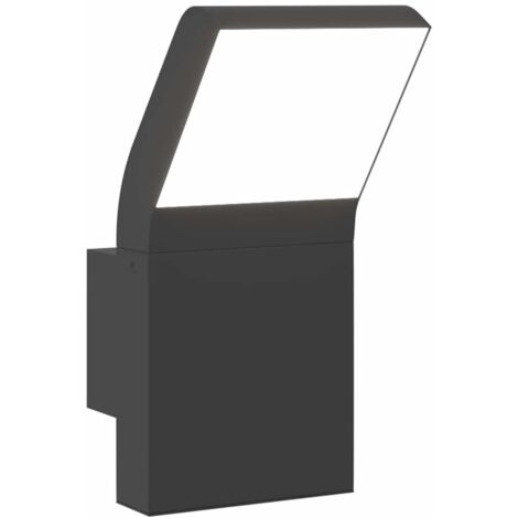 Outdoor LED Wall Light Black Die-cast Aluminium vidaXL