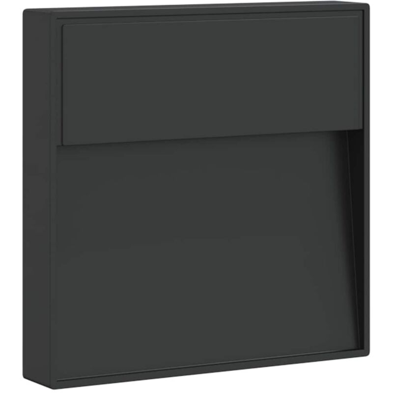 Outdoor LED Wall Light Black Die-cast Aluminium vidaXL