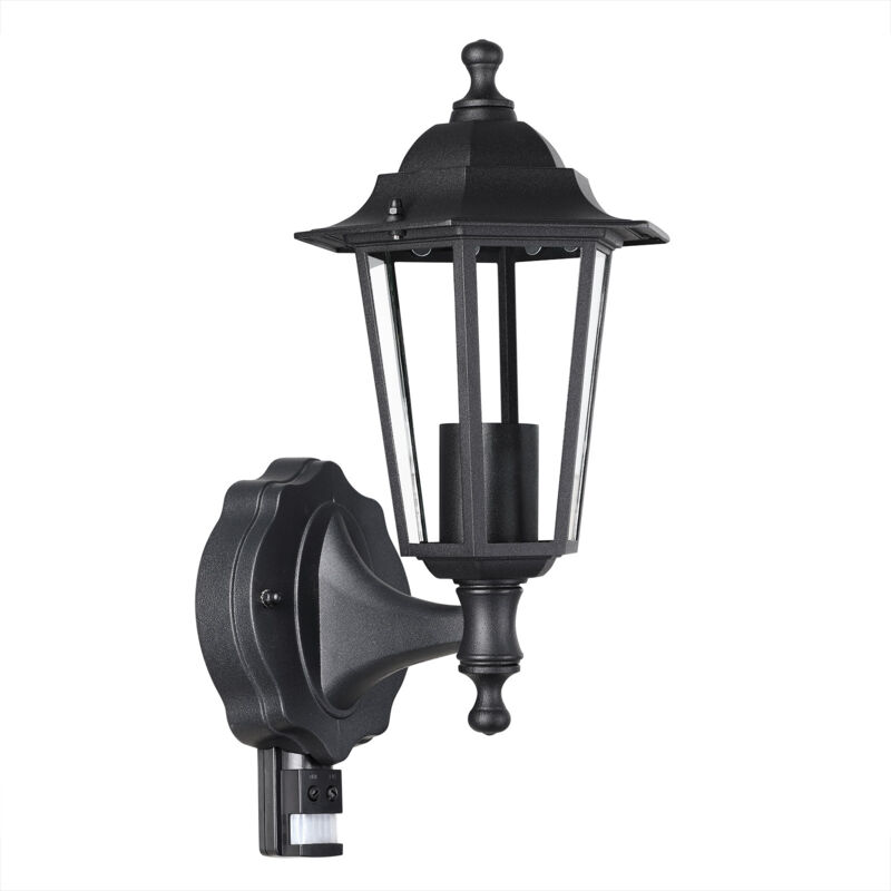 Deuba - Outdoor Light Victorian Style Street Wall Lamp Lantern Post Wall Light Motion Sensor