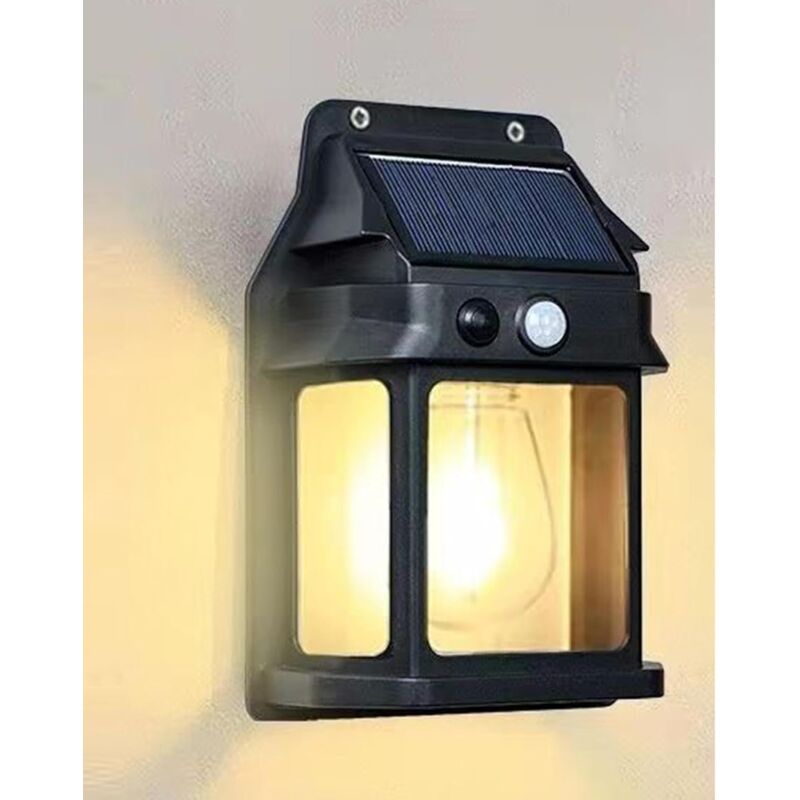 Outdoor light with motion sensor, solar light for outdoors, IP65 waterproof outdoor garden light - outdoor solar lights with 3 lighting modes, patio