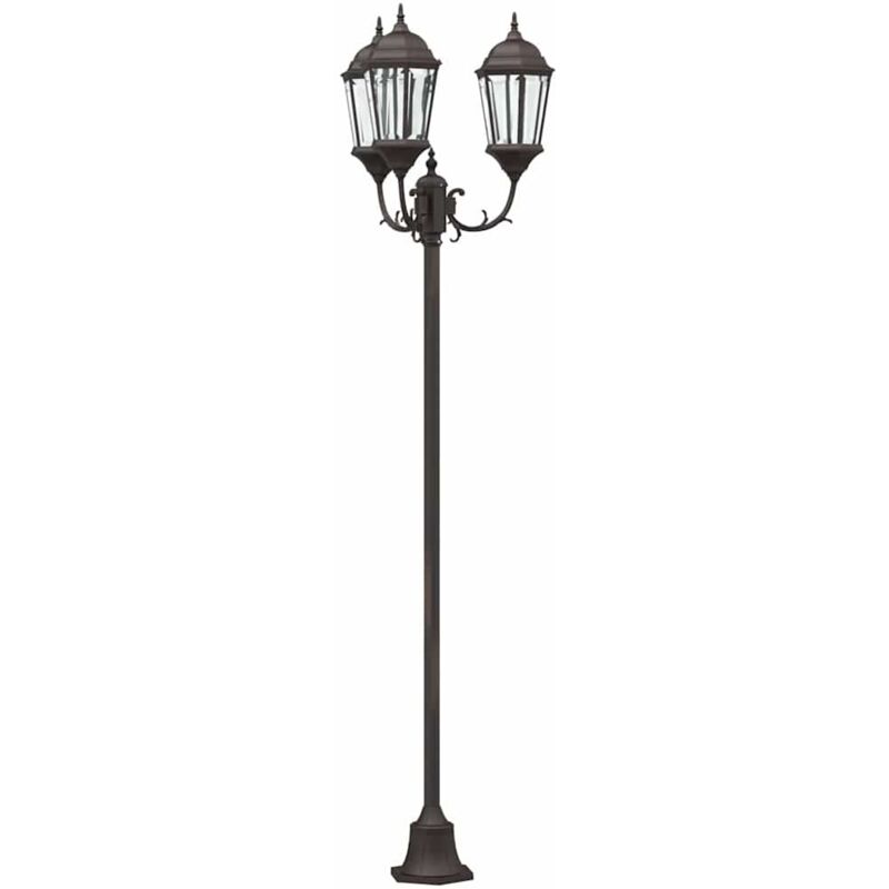 vidaXL Garden Light Bronze 57 x 49 x 241 cm Aluminium and Glass