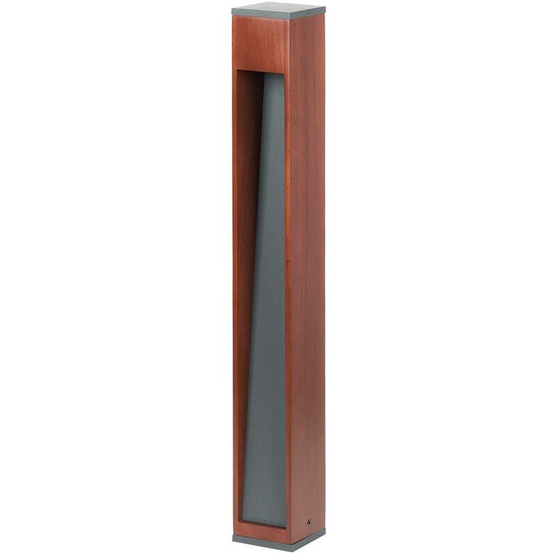 Outdoor lights Fredo (modern) in Brown made of Wood (1 light source, GU10) from Lindby dark wood, anthracite
