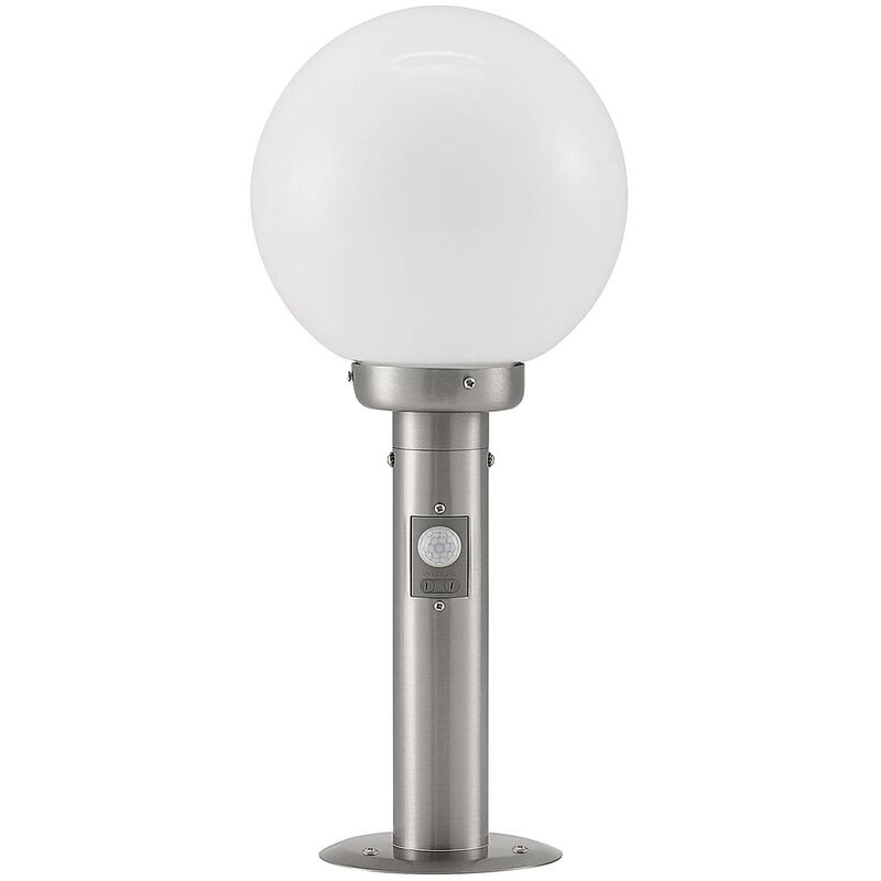 ELC - Outdoor lights Lucica dimmable (modern) in Silver made of Stainless Steel (1 light source, E27) from stainless steel, white