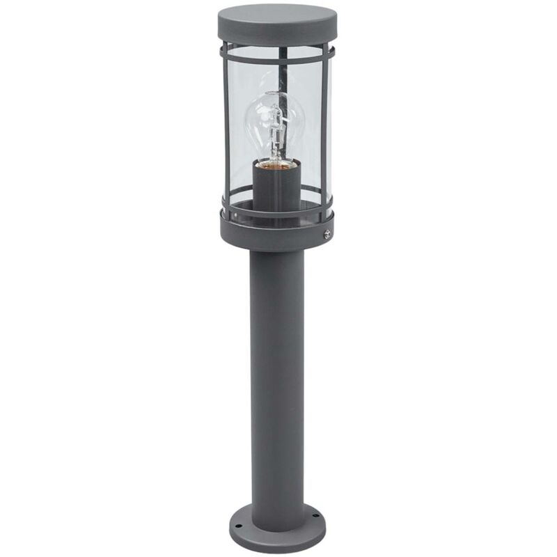 ELC - Outdoor lights Torido dimmable (modern) in Black made of Stainless Steel (1 light source, E27) from dark grey, clear