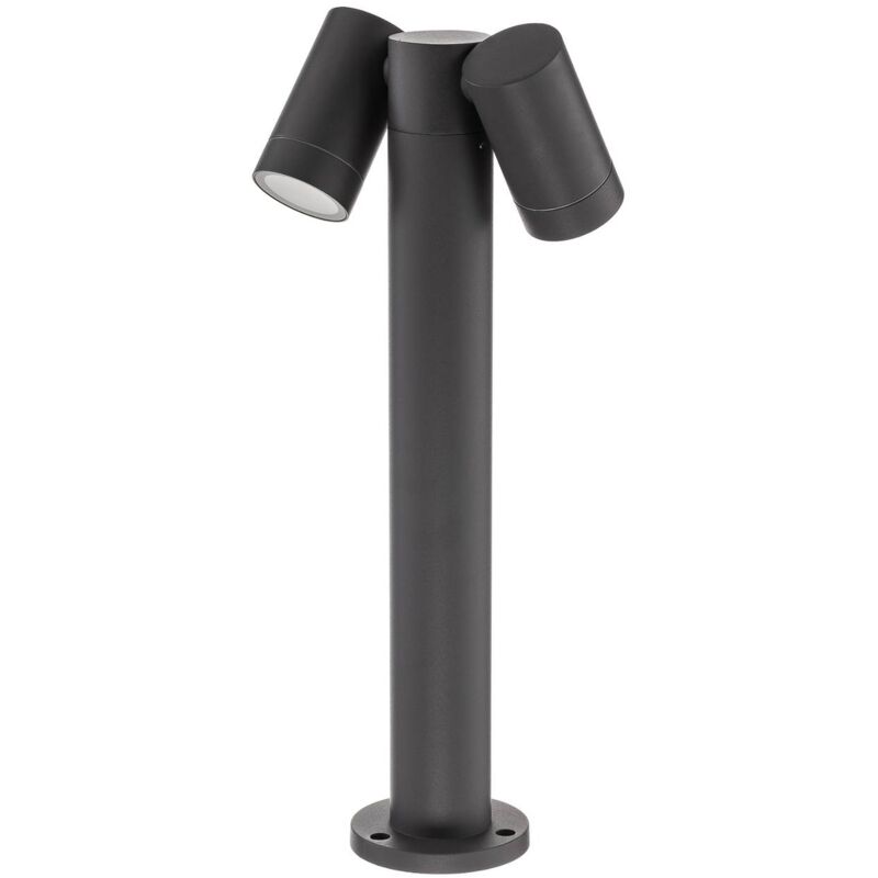Outdoor lights Tulimar dimmable (modern) in Black made of Aluminium (2 light sources, GU10) from Prios dark grey