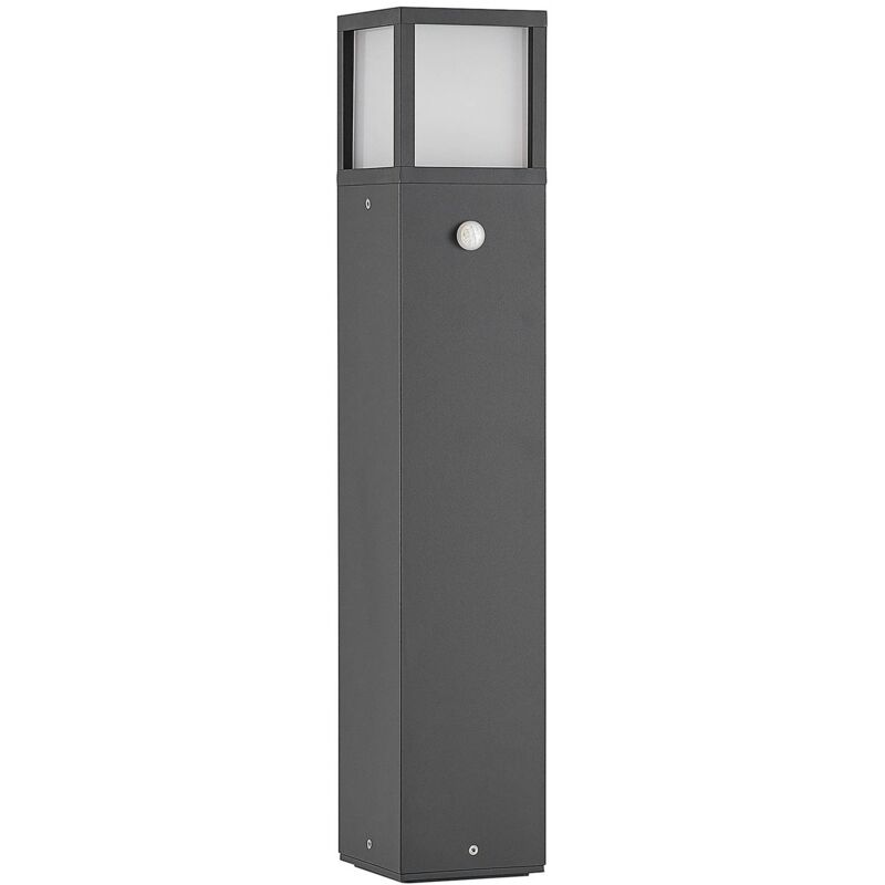 Lucande - Outdoor lights with Sensor Dewariwith motion detector (modern) in Black made of Aluminium (1 light source, E27) from dark grey