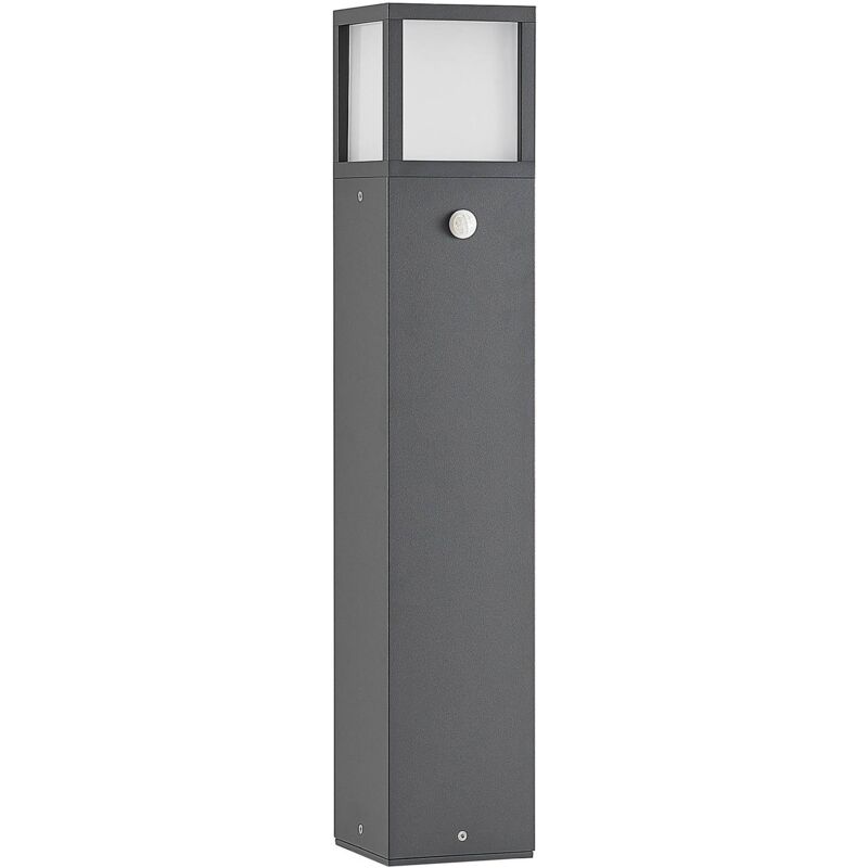 Outdoor lights with Sensor Dewariwith motion detector (modern) in Black made of Aluminium (1 light source,) from Lucande - dark grey