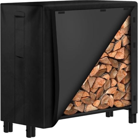 TINOR Outdoor Log Rack Firewood Shelter 420D Oxford Log Holder Cover 122cmx61cmx107cm