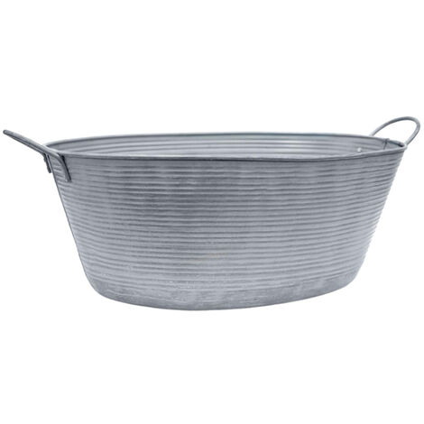 Outdoor Matlock Oval Planter - Iron - L58.5 x W58.5 x H34 cm - Metal