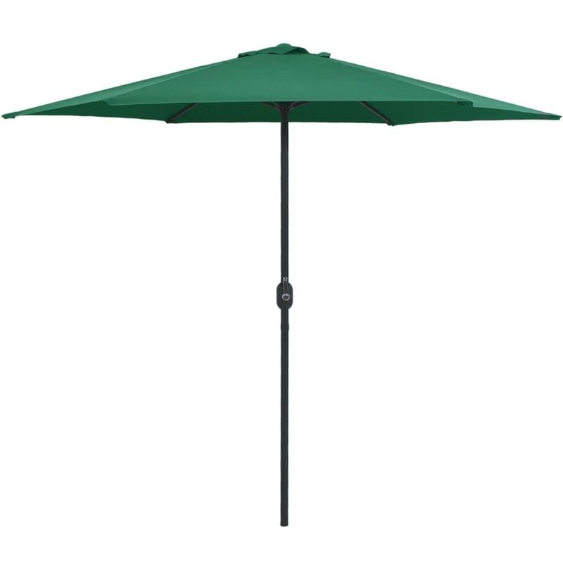 Garden Parasol with Aluminium Pole 270x246 cm Green vidaXL