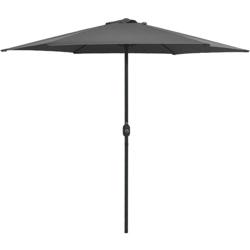 Garden Parasol with Aluminium Pole 270x246 cm Anthracite Vidaxl