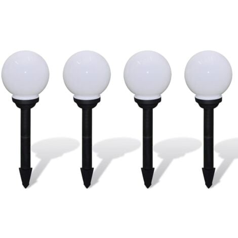 Outdoor Pathway Lamps 4 pcs LED 15 cm with Ground Spike vidaXL