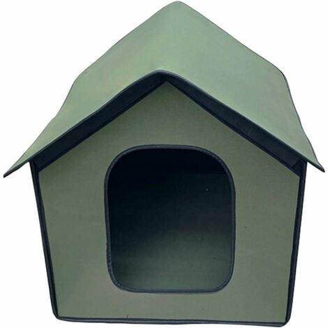 Outdoor Pet House, Pet Products Outdoor Cat House Cat Shelter, Pet Tent House Waterproof Cat House - Green M