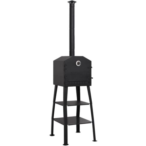 Outdoor Pizza Oven Charcoal Fired with 2 Fireclay Stones vidaXL