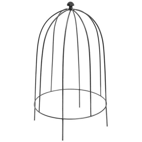 Outdoor Plant Support - Mild Steel - L36 x W36 x H60 cm - Zinc